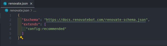 renovate.json file content